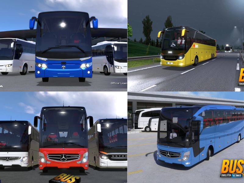 Đa dạng các loại xe và màu sắc cho bạn lựa chọn trong Bus Simulator Ultimate