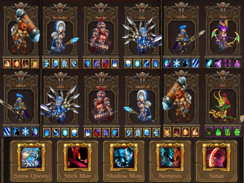 Hệ Thống Hero Đa Dạng Trong Epic Heroes War
