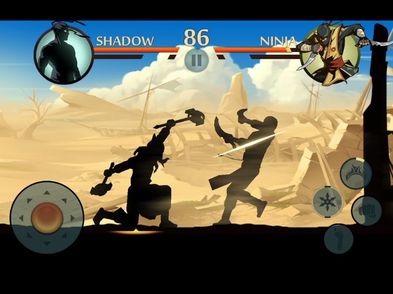 Lối chơi cực kỳ hấp dẫn trong Shadow Fight 2