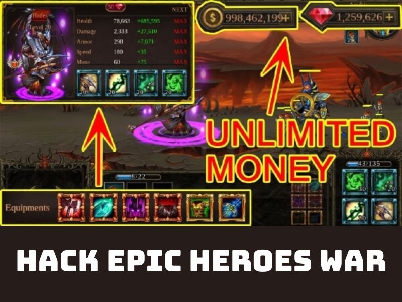 Những Tính Năng Nổi Bật Trong Phiên Bản Hack Epic Heroes War