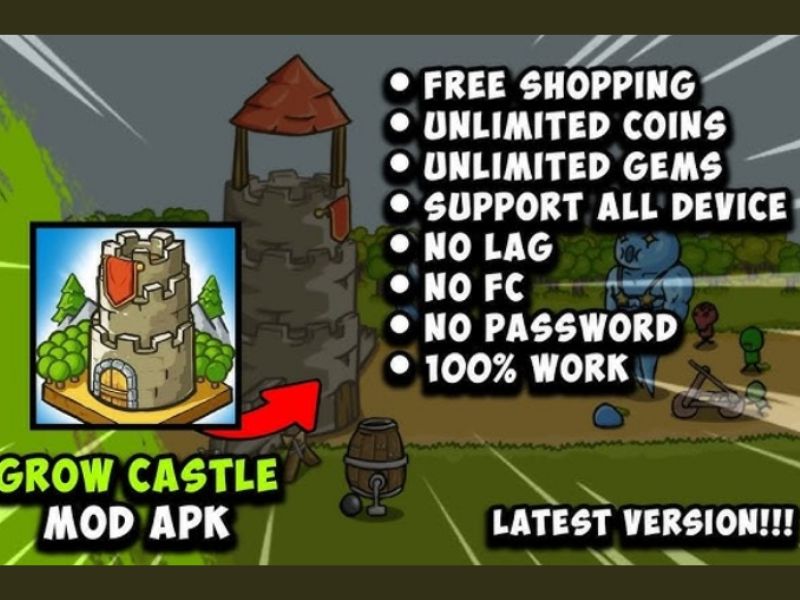Các Tính Năng Nổi Bật Có Trong Phiên Bản Grow Castle Hack