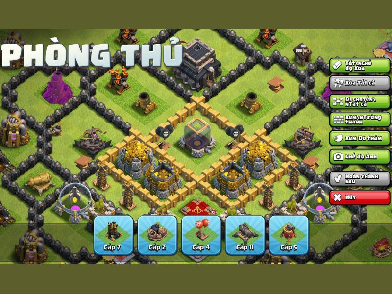 Phòng thủ trước các đợt tấn công của kẻ thù trong Clash Of Clan 