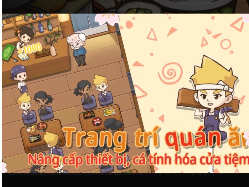 Game Mô Phỏng, Quản Lý Tiệm Sushi Trong Tiệm Sushi Mơ Ước