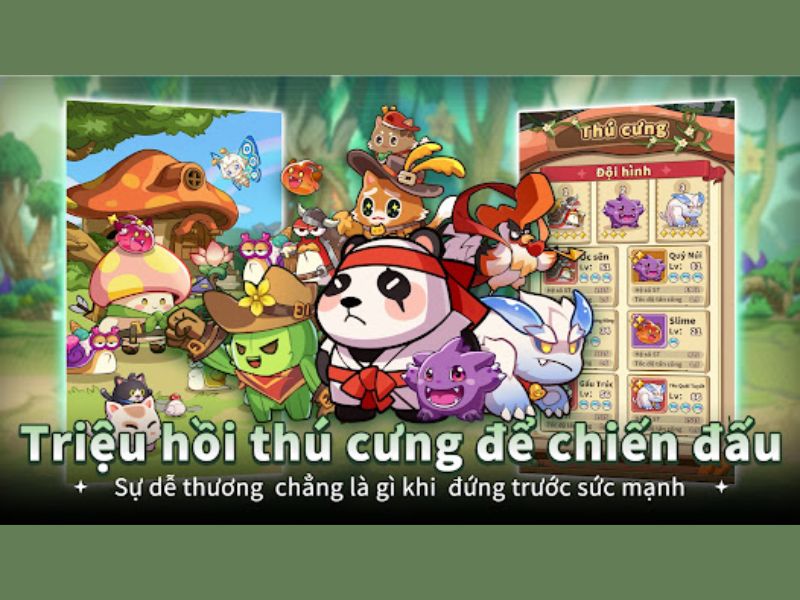 Triệu Hồi Thú Cưng Để Cùng Tham Gia Chiến Đấu Trong Nấm Lùn Tiến Lên 