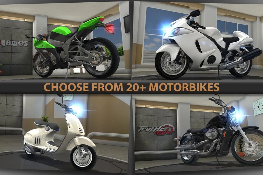banner Traffic Rider mod apk
