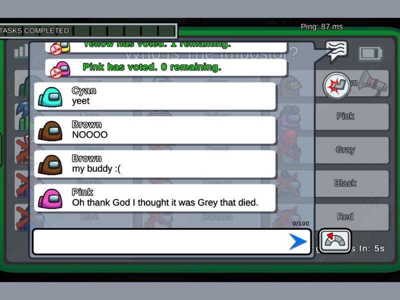 Gameplay đầy kịch tính và hợp tác trong Among Us
