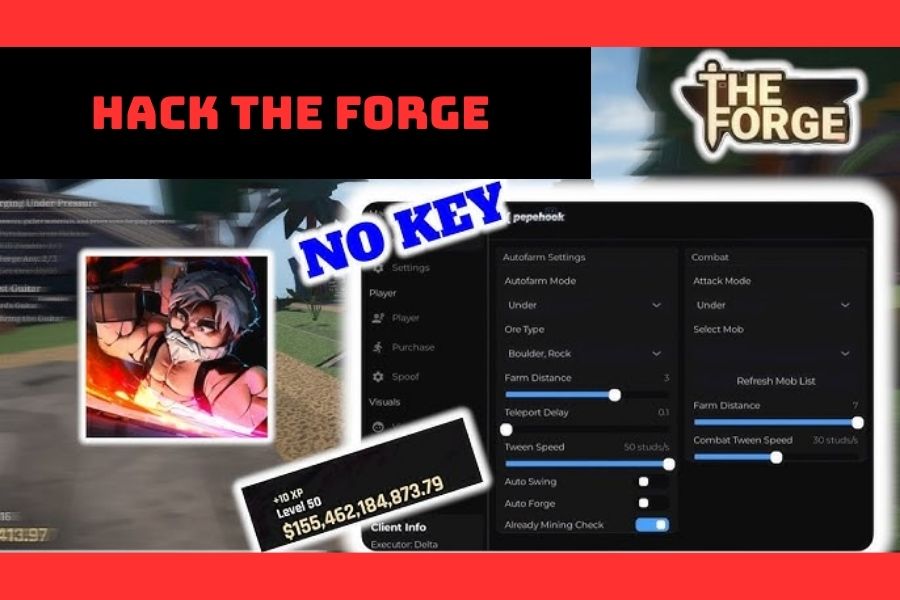 Tính năng có trong bản Hack The Forge APK mới nhất
