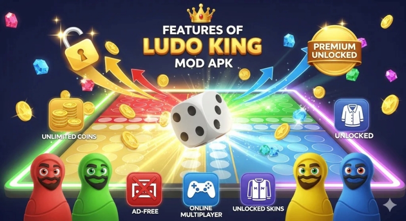 Phiên bản Ludo King Mod APK có những tính năng gì vượt trội?