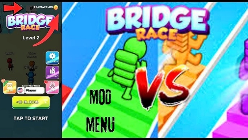 Bridge Race MOD APK có những tính năng nâng cấp gì?
