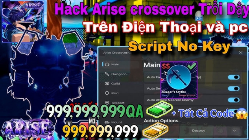 Phiên bản nâng cấp Hack Arise Crossover Roblox có gì?
