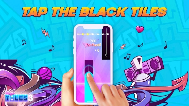 Điều khiển đơn giản trong Magic Tiles 3