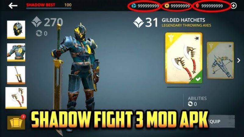 Các Tính Năng Shadow Fight 3 Hack Nâng Cao