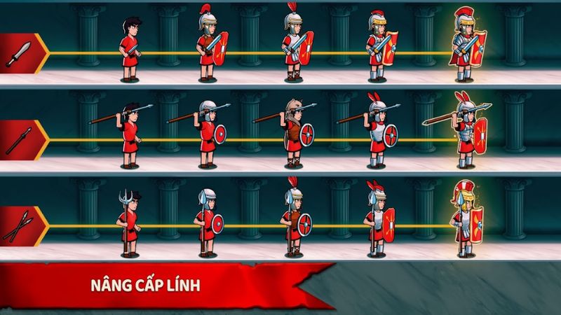 Hệ Thống Nâng Cấp Vô Cùng Đa Dạng Trong Hack Grow Empire Rome